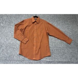Croft & Barrow Men’s 15.5 32/33 Burnt Orange Wrinkle Resistant Dress Shirt